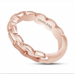 John Hardy Rose Gold Chain Link Ring